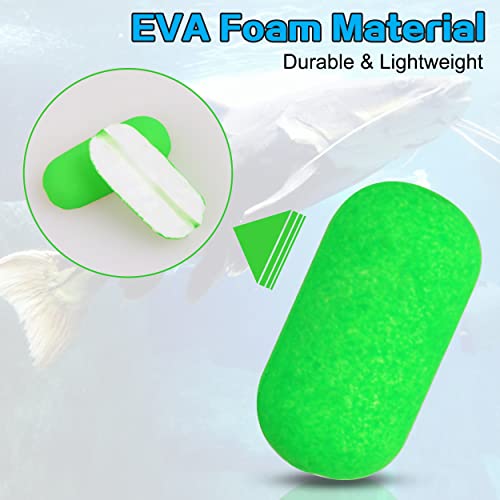 OROOTL Foam Floats Pompano Rig Floats, 60pcs Snell Floats Foam Bobbers for Fishing Pompano Rigs Fishing Rig Making Kit for Trout Catfish Walleye - Image 3