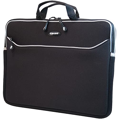 Mobile Edge SlipSuit 17.3 Inch Laptop Sleeve Case Protective Neoprene Computer Carrying Bag with Handle for Travel, Work, Business, Backpack, Black, MESS1-173 - Image 1