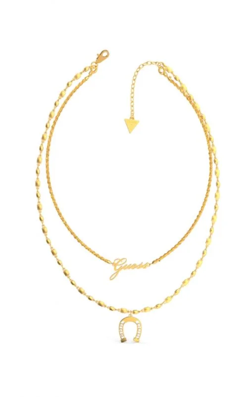GUESS Pendent Drop Detail Layered Necklace