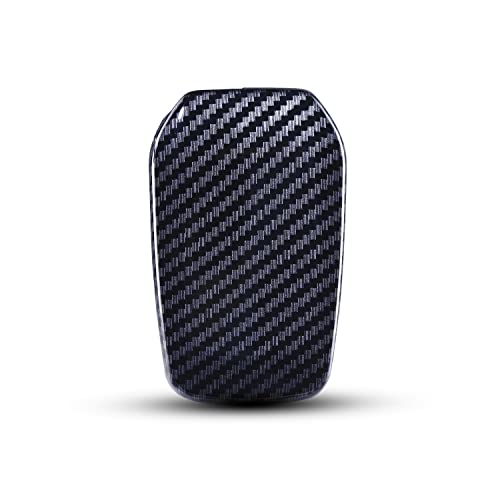 JVCV® Hard Case Key Cover Compatible with Toyota Innova Crysta Fortuner Legender Hycross Hilux Land Cruiser 3 Button Smart Key - Stylish Durable Protection (Carbon Black) - Image 3