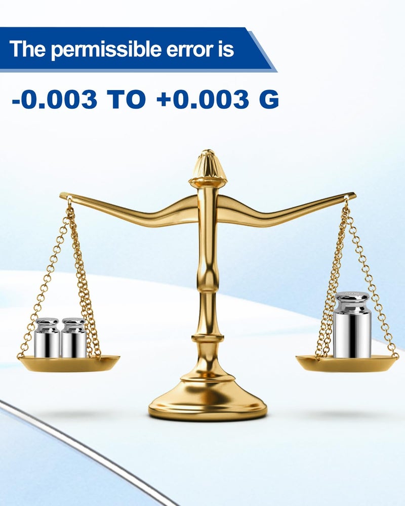 UCEC Calibration Weights for Digital Scale, 500g Gram Weights, Precision Stainless Steel Balance Scale Calibration Weight for Lab Educational Science - Image 4