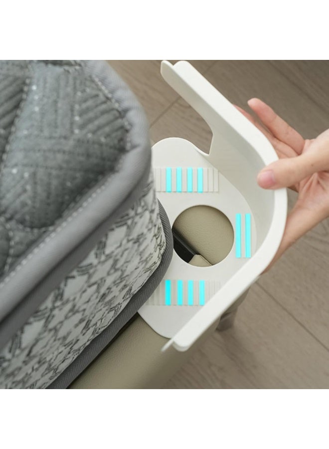 4Pcs Bed Sheet Holder Set with Lock Strips,Heavy Duty Bedsheet Corner Tightener Clips,Non-Slip Sheet Holders Secure Bed Sheets Clips Fasteners Firmly in Place Grey  - Image 2