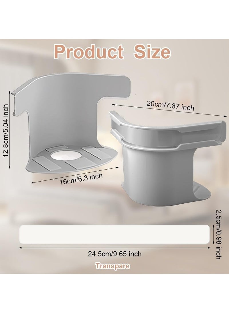 مثبتات شراشف السرير الثقيلة مع شرائط قفل (4 قطع) - مشابك تثبيت غير منزلقة لجميع أحجام المراتب والألحفة والفراش باللون الرمادي - Image 2