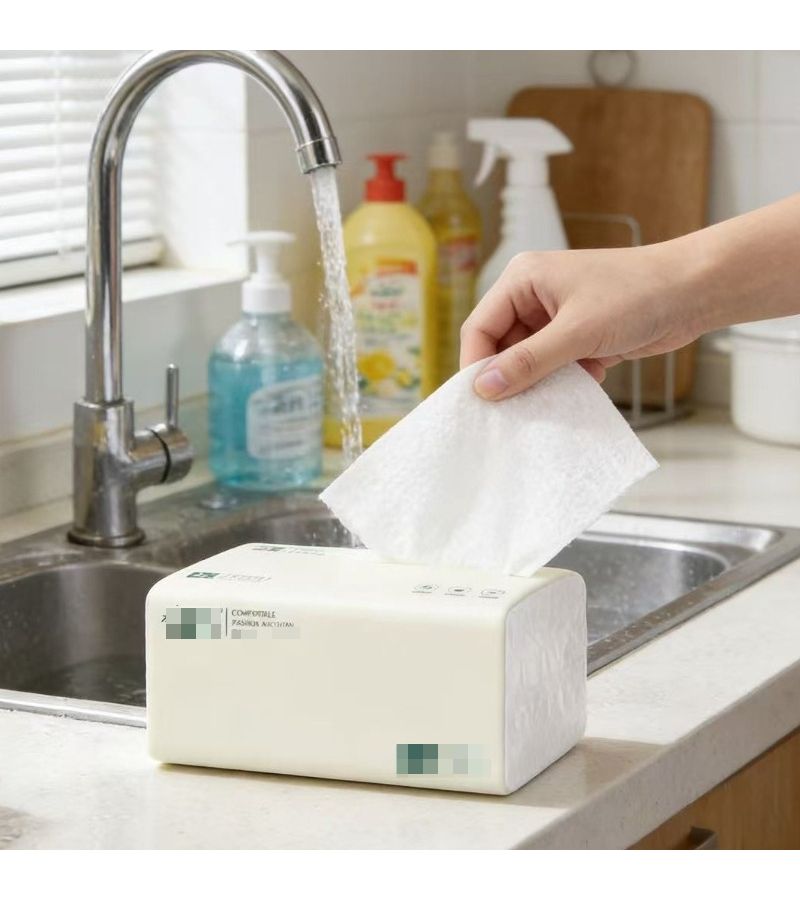 500 Sheets 4 Ply Thick Tissue Paper Large Capacity Pack White Elegant Design Individually Wrapped Absorbent Durable For Kitchen Bathroom Weddings Parties Home Office - Image 3