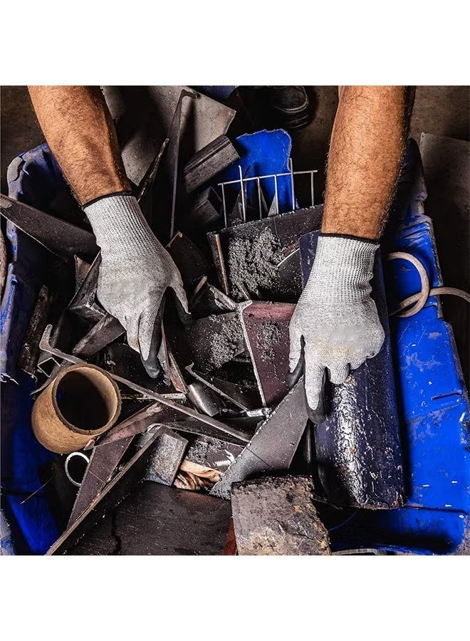 Cut Resistant Work Gloves, Level 5 Safety Protective Gloves Ambidextrous, Food Grade, For Garden, Fishing, Warehouse, Wood Cutting, Construction, Welder, Repairman - Image 2