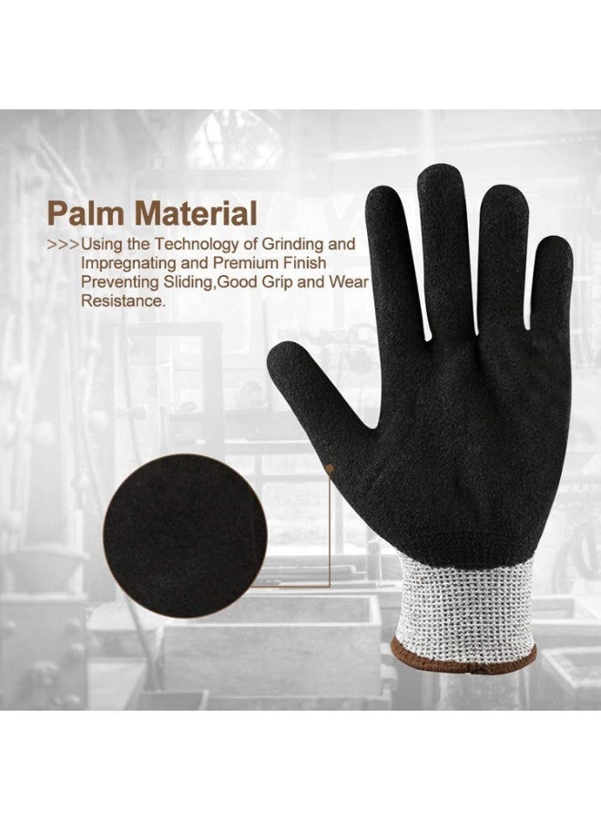 Cut Resistant Work Gloves, Level 5 Safety Protective Gloves Ambidextrous, Food Grade, For Garden, Fishing, Warehouse, Wood Cutting, Construction, Welder, Repairman - Image 4