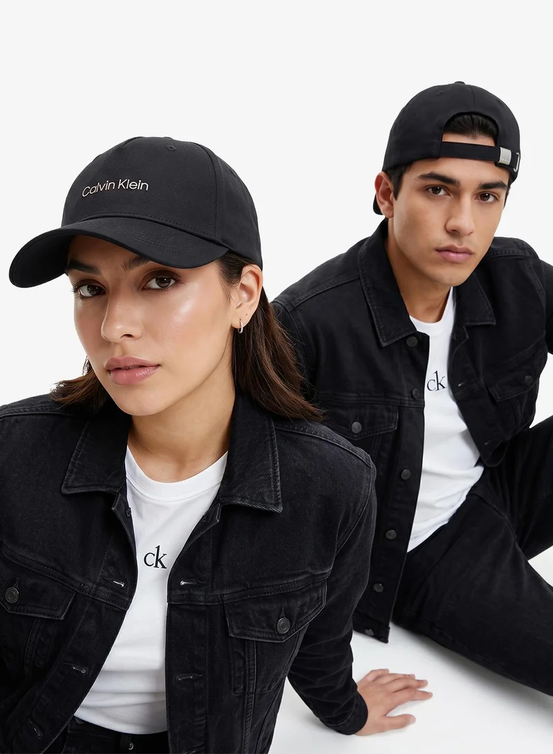 Calvin Klein Metal Logo Twill Baseball Cap