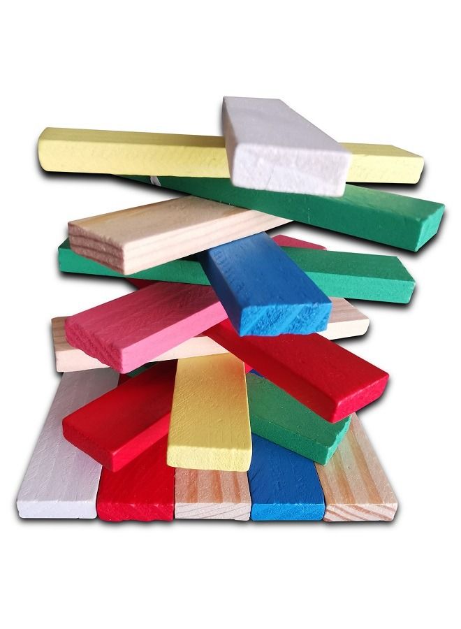 150 Creative Wooden Puzzle Building Multicolour Blocks - Image 2