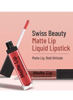 Swiss Beauty Swiss Beauty Ultra Smooth Matte Liquid Lipstick Cafe 6ml  - Image 2