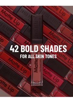 Swiss Beauty Swiss Beauty Ultra Smooth Matte Liquid Lipstick Cafe 6ml  - Image 5