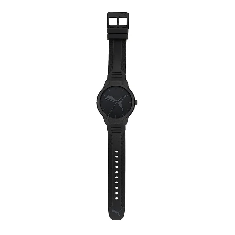 بوما Reset V2 Silicone Strap Analog Wrist Watch for Men PU P5004-43mm-Black