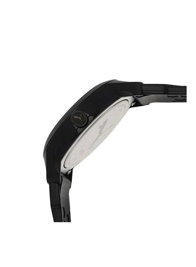 بوما Reset V2 Silicone Strap Analog Wrist Watch for Men PU P5004-43mm-Black