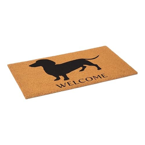 Calloway Mills 103031729 Dachshund Doormat, 17" x 29", Natural/Black - Image 5
