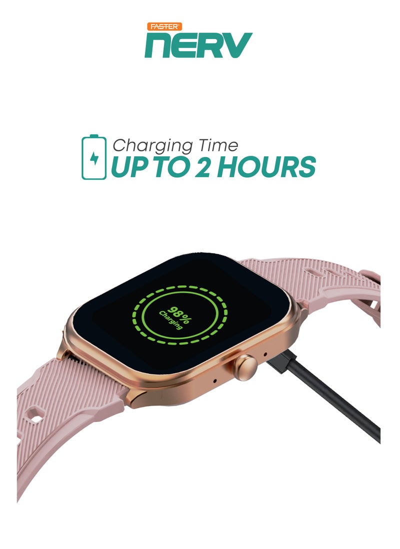 Faster - Smart Watch 2 - 2.01" HD Display, Bluetooth Calling, Fitness Tracker, Heart Rate & Sleep Monitor, Sports Modes, IP68 Waterproof, 290mAh Battery, for Men and Women, Compatible with Android & iOS - Image 1