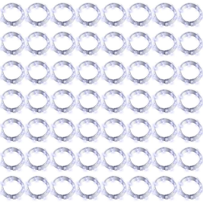 Hortsun 100 Pack Fairy Lights Battery Operated 3 Speed Modes 7 Ft 2 M 20 LED Battery String Mini Waterproof Wire Twinkle Lights Party Favors for Wedding Birthday Vases Flower DecorCool Light