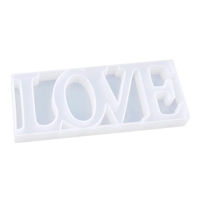 deziine deziineFx Love Silicone Mould Love Resin Mold Love Sign Word Mold Epoxy Resin Molds for DIY Table Decoration Wedding Valentines Day Gifts  - Image 2