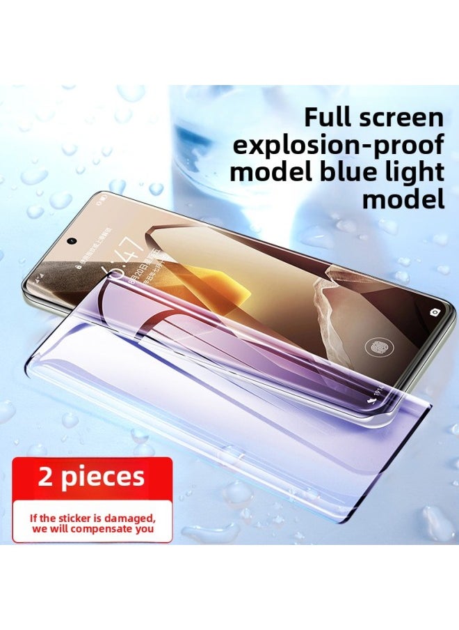 Generic - For One Plus 13 Tempered Film 12ace3 One Plus Ace2pro One Plus 11 Mobile Phone Ace5oppo10pro9-Colour:Curved Surface Explosion-proof Tempered Film★2 Pieces Of Blu-ray [ultrasonic Unlock In Seconds]★Top Explosion-proof★Smooth Feel] Free Artifact + Compensation For Damaged Stickers-Size:Oneplus 10 Pro - Image 1