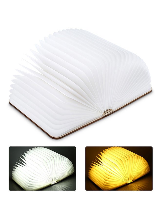 نيبمينينت مصباح LED ليلي على شكل كتاب مزود بثلاثة أوضاع وقابل لإعادة الشحن عبر منفذ USB أصفر 26.5x20.5x5.5سنتيمتر - Image 4