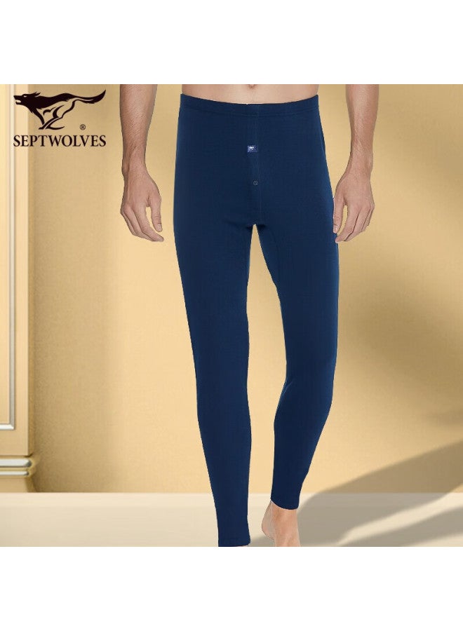 Septwolves Men's Thickened And Warm Fleece-lined Thermal Underwear Winter Cold-proof Cotton Pants - Image 3