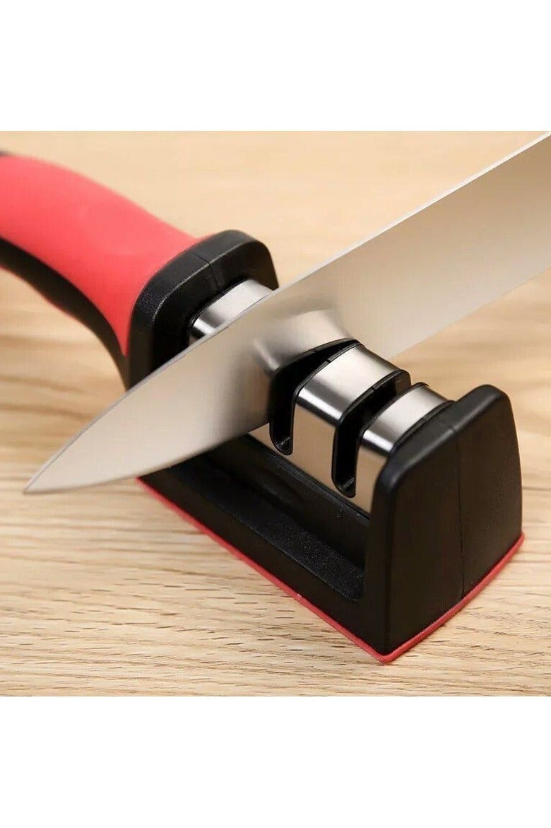 مسن سكاكين 3 سلاح – سن مثالي وسريع لكل أدوات المطبخ - Image 1