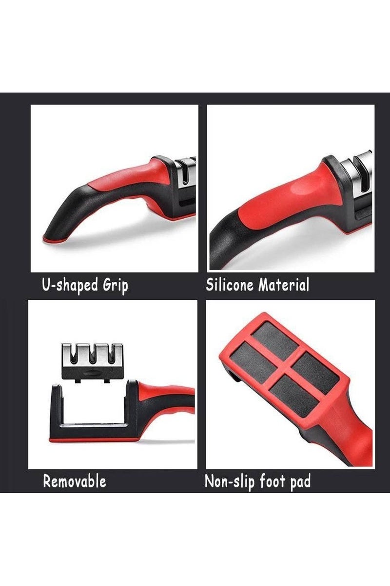 مسن سكاكين 3 سلاح – سن مثالي وسريع لكل أدوات المطبخ - Image 2