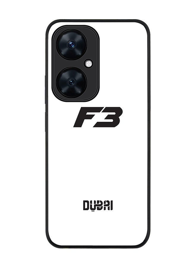 Stylizedd Rugged Black Edge case for Huawei nova 11i , Slim fit Soft Case Flexible Rubber Edges Anti Drop TPU Gel Thin Cover -  Faz3 Dubai White - Image 1