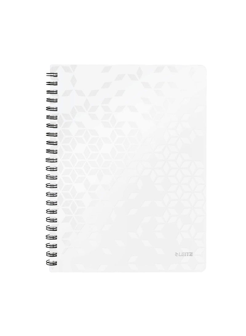 LEITZ Leitz Wow Polypropylene Notebook 80 Sheets A4 White  - Image 1