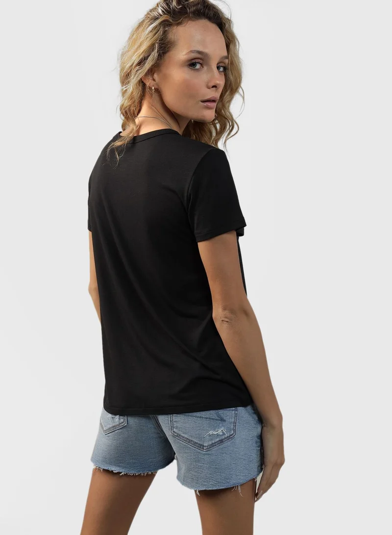 امريكان ايجل Crew Neck Boyfriend T-Shirt