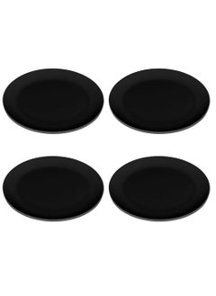 KULSAN Melamine Dinner Plate Set Black Bolor 26 cm 4 Pcs  - Image 1