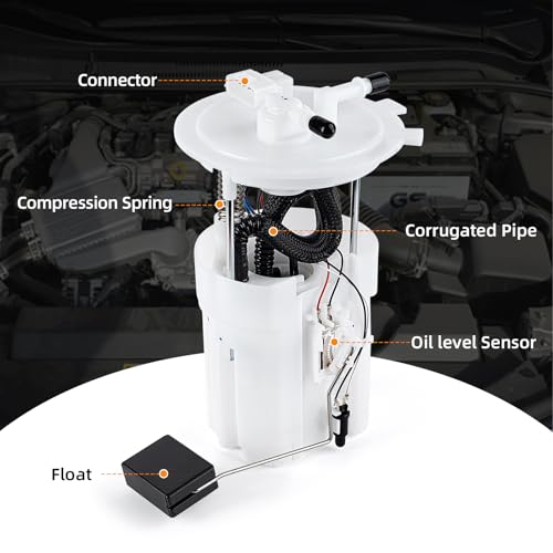 DIRBOERF Electric Fuel Pump Assembly Compatible With Nissan Altima 2007-2012 V6 3.5L Altima 2007-2013 L4 2.5L Maxima 2009-2014 V6 3.5L Replaces FG0986 P76400M SP4010M - Image 3
