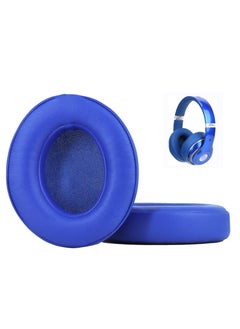 Replacement Ear Pads Cushions for Beats Studio 2 & Studio 3 Wired & Wireless Headphones Earpads with Soft Protein Leather Noise Isolation Memory Foam - (Blue)