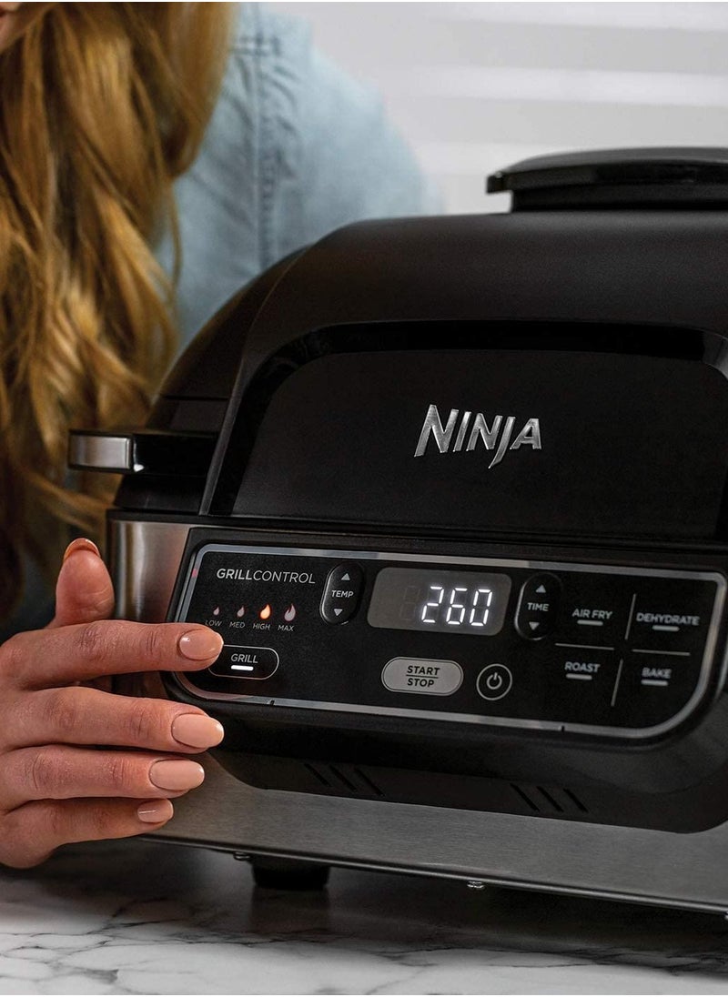 Ninja - 5 in 1 Foodi Countertop Grill with 4 Quart Air Fryer AG301UK 5.7L - Image 1