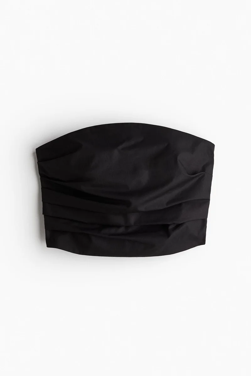 اتش اند ام Pleat-detail bandeau top