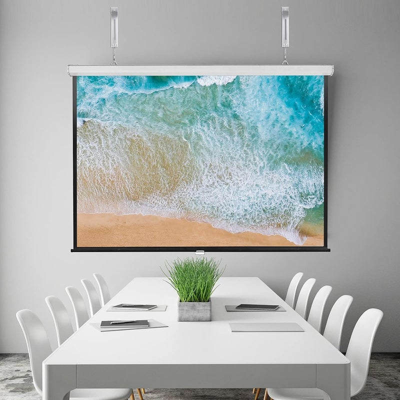 XTECTORVIEW Universal L Shaped Wall Hangers for Hanging Projector Screen, L Bracket Comes with Hook and Screws, Adjustable, 11 Inch Length (Weight Capacity 20 Kg) Color-White - Image 2