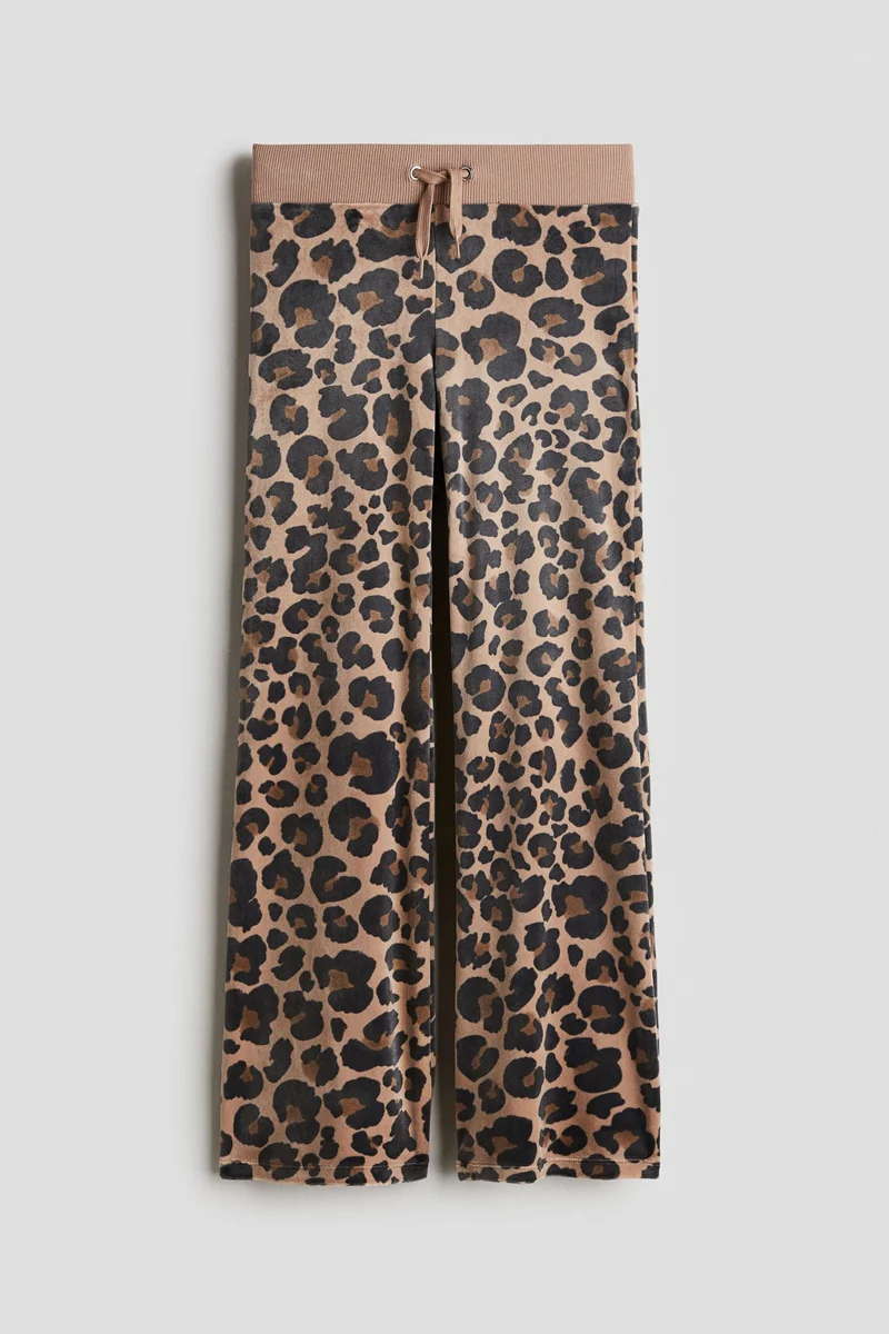 H&M Flared velour joggers