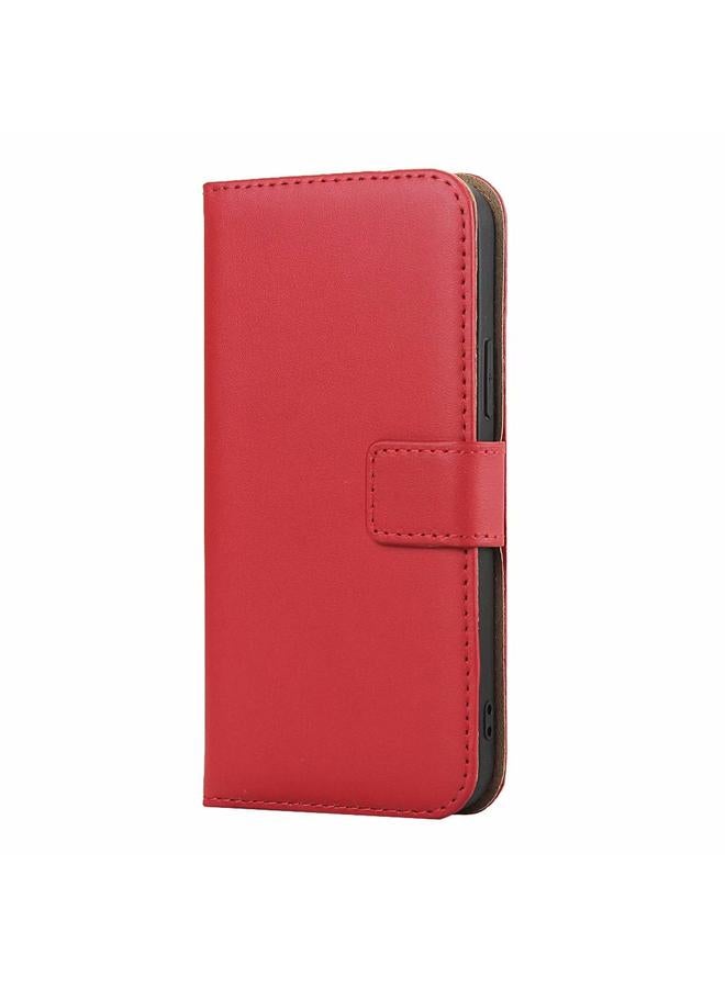 Zaboon Case For iPhone 12 mini Plain Texture Cowhide Leather Horizontal Flip Case with Magnetic Clasp & Holder & Card Slots & Wallet - Image 2