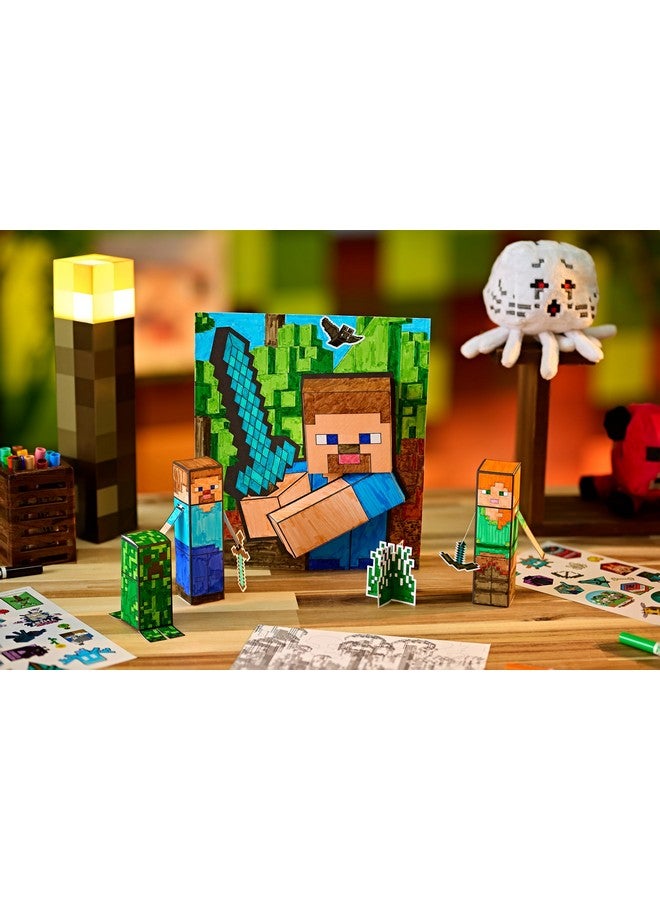 Crayola مجموعة فنون كرايولا ماينكرافت 3D للأطفال، بديل كتاب التلوين، هدية للأولاد والبنات، أعمار 6 سنوات فما فوق - Image 5