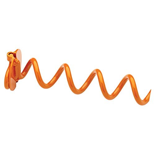 Vortex (1-Pack) 10" Spiral Ground Anchors, Steel Screw In with Folding Ring, 275 lb Pull Force, Orange ANCFR10-ORG-A - Image 2