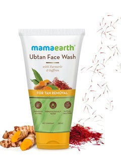 Mamaearth Mamaearth Ubtan Natural Face Wash For all Skin Type with Turmeric & Saffron for Tan Removal 150 ml  - Image 2