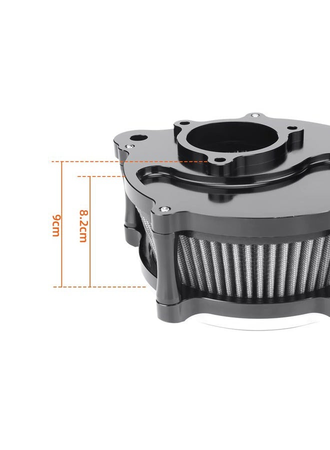 FIASRAC Air cleaners filters Motorcycle Air Cleaner Skull Style Air Filter Kit Fit For Harley FLHR Road King FLHX Street Glide FLTRX Road Glide Softail 18-24 Touring M8 2017-2023 - Image 3