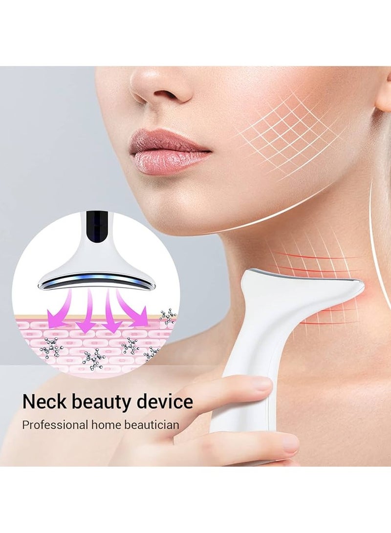 Panvil 7‑in‑1 LED Face & Neck Massager, Skin Firming Device – Boosts Collagen, Cleansing, Skin Tightening, EMS Lifting, Hot & Cold Compress, high‑freq Vibration, 45 °C Heating & Phototherapy for Wrinkles and Sagging Skin Reduction, Anti‑Aging & Double‑Chin Reduction - Image 5