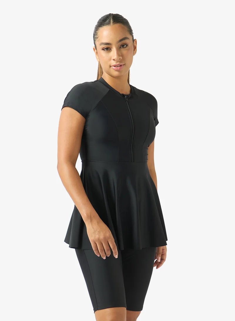 Frwd  Zip Up Swimsuit with Undershorts for Women | Best Price UAE