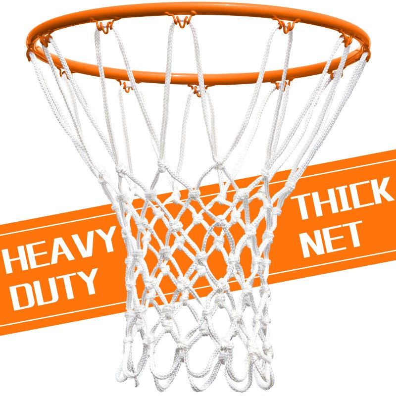 Neijiang Basketball Net Replacement Outdoor  Upgraded Thickening Heavy Duty  All Weather Anti Whip  Fits Standard Indoor Or Outdoor 12 Loops Rim - Image 1