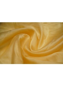 Pehnava Fab Studio Tissue Organza Fabric for Dress Cloth Material for Use in Fancy Garments Making Frocks GownsDresses and Also Wrapping Party Wedding DecorationsBlenchedalmond3 Meter