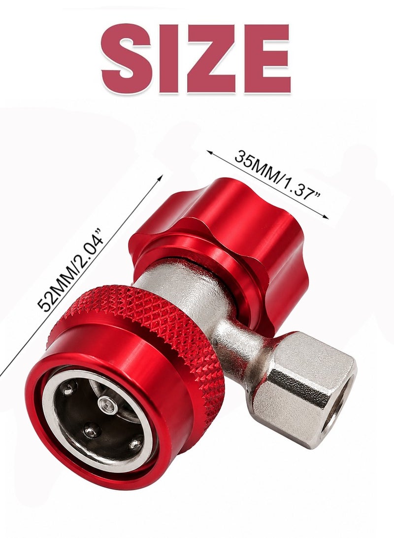DEFAONS Auto AC Quick Coupler High Pressure Connector 4240, Adjustable R134A Air Conditioning Service Port Adapter with Snap Lock Valve for Car AC Refrigerant Charging, HVAC Diagnostic Repair and Cooling System Maintenance Tool. - Image 3