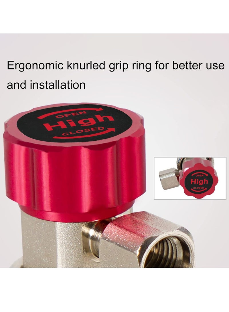 DEFAONS Auto AC Quick Coupler High Pressure Connector 4240, Adjustable R134A Air Conditioning Service Port Adapter with Snap Lock Valve for Car AC Refrigerant Charging, HVAC Diagnostic Repair and Cooling System Maintenance Tool. - Image 2