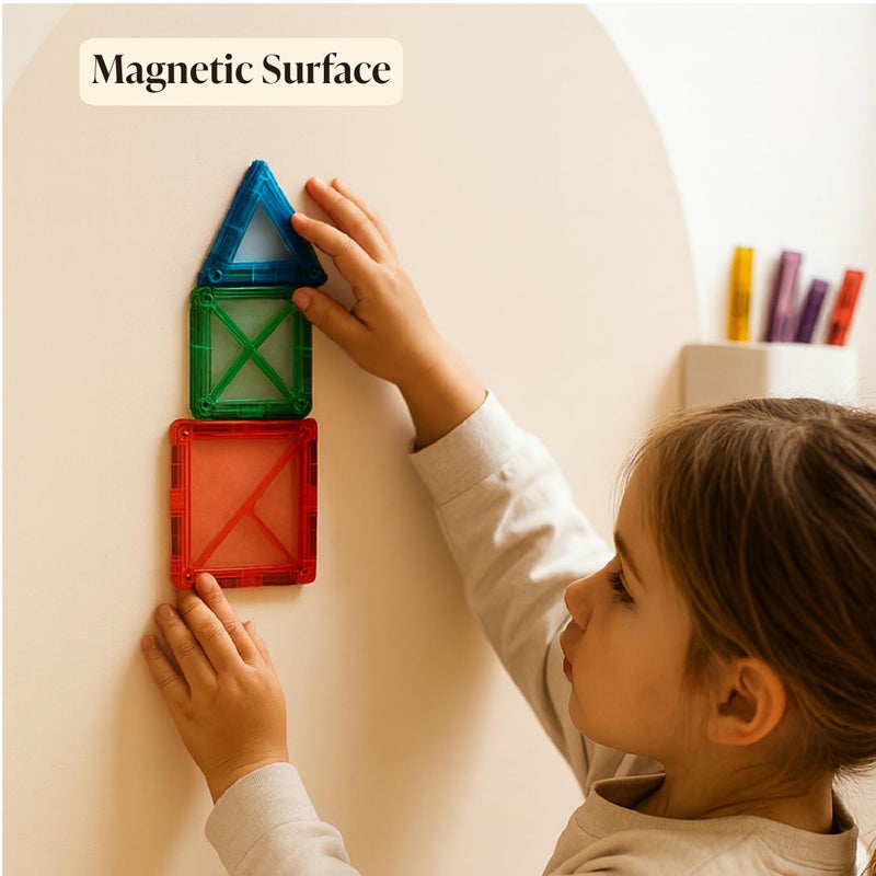Orelle MagicWall | Magnetic Arch Wall Decal â€“ Repositionable & Renter-Friendly | Peel & Stick Magnetic Wall Decal Chalkboard | Playroom Essentials | Large 24 x 39â€ | Cream - Image 3