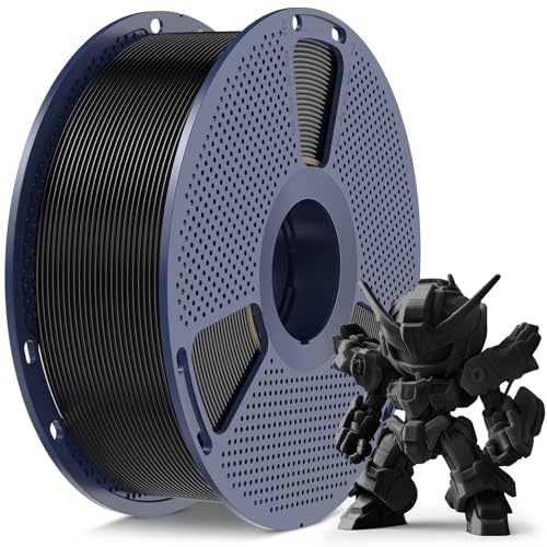 SUNLU High Speed PLA Meta Filament, 1KG PLA 3D Printer Filament 1.75mm, Tougher Neatly Wound 3D Filament, Dimensional Accuracy +/- 0.02 mm, Fits for Most FDM 3D Printers, 1KG Spool(2.2lbs), Black - Image 1