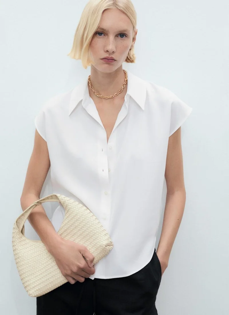 MANGO Lyocell sleeveless shirt