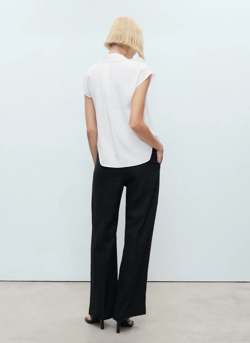 MANGO Lyocell sleeveless shirt